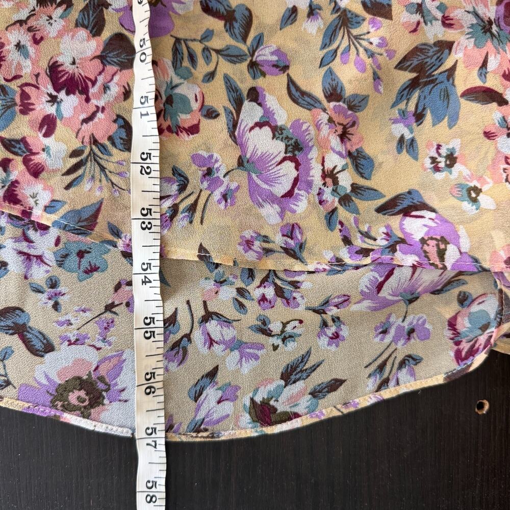 ASTR The Label Rosana Maxi Dress Womens Small Floral Tiered Boho Cottagecore - Picture 13 of 14